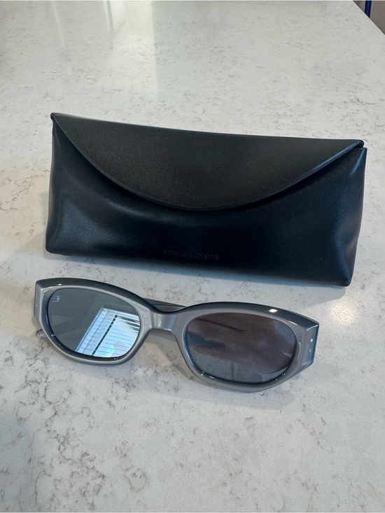 GENTLE MONSTER Accessories - Gentle Monster Gray Cat-Eye Sunglasses with Black Case - Women's Accessories